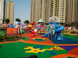 滨州天场-瑞府儿童乐园塑胶地面改造工程